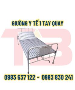 GIƯỜNG Y TẾ 1 TAY QUAY
