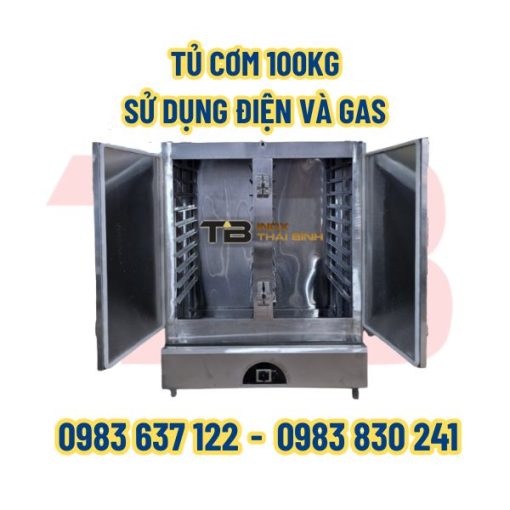 tu-com-100-kg-su-sung-dien-va-gas-inox-thai-binh