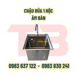 Chậu rửa 1 hộc âm bàn Inox Thái Bình
