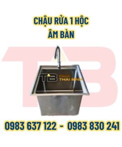 Chậu rửa 1 hộc âm bàn Inox Thái Bình
