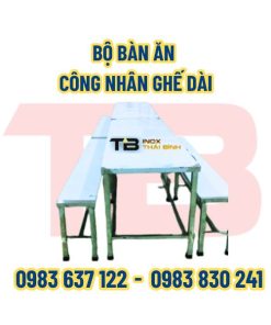 bo-ban-an-cong-nhan-ghe-dai-inox-thai-binh