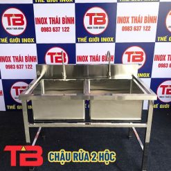 Chậu rửa 2 hộc Inox Thái Bình