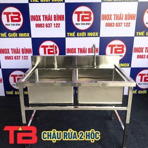 Chậu rửa 2 hộc Inox Thái Bình