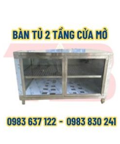 Bàn tủ 2 tầng gia công theo yêu cầu
