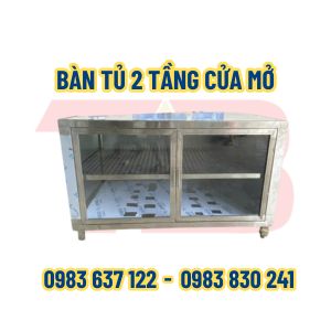 Bàn tủ 2 tầng gia công theo yêu cầu