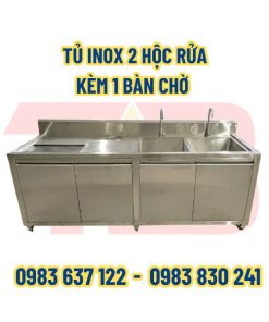 Tủ inox 2 hộc 1 cánh chờ gia công theo yêu cầu