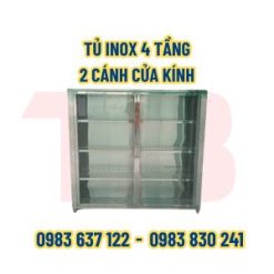 Tủ inox 4 tầng gia công theo yêu cầu