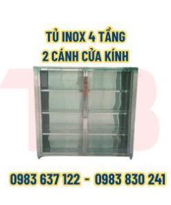 Tủ inox 4 tầng gia công theo yêu cầu