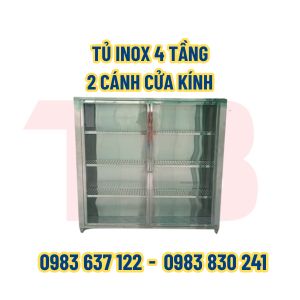 Tủ inox 4 tầng gia công theo yêu cầu