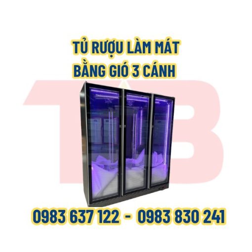 Tủ rượu làm mát 3 cánh