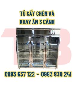 Tủ sấy chén và khay ăn gia công theo yêu cầu