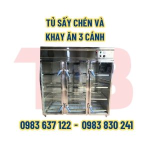 Tủ sấy chén và khay ăn gia công theo yêu cầu