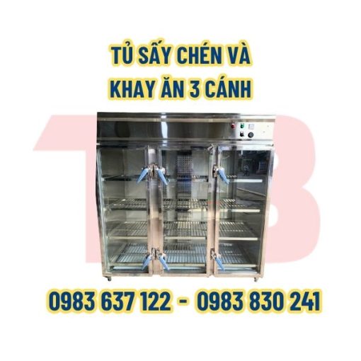 Tủ sấy chén và khay ăn gia công theo yêu cầu
