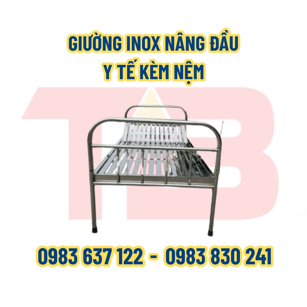 GIƯỜNG Y TẾ NÂNG ĐẦU D2000xN900xC550 - Ảnh 4