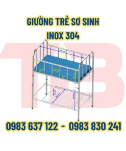 GIƯỜNG TRẺ SƠ SINH INOX 304