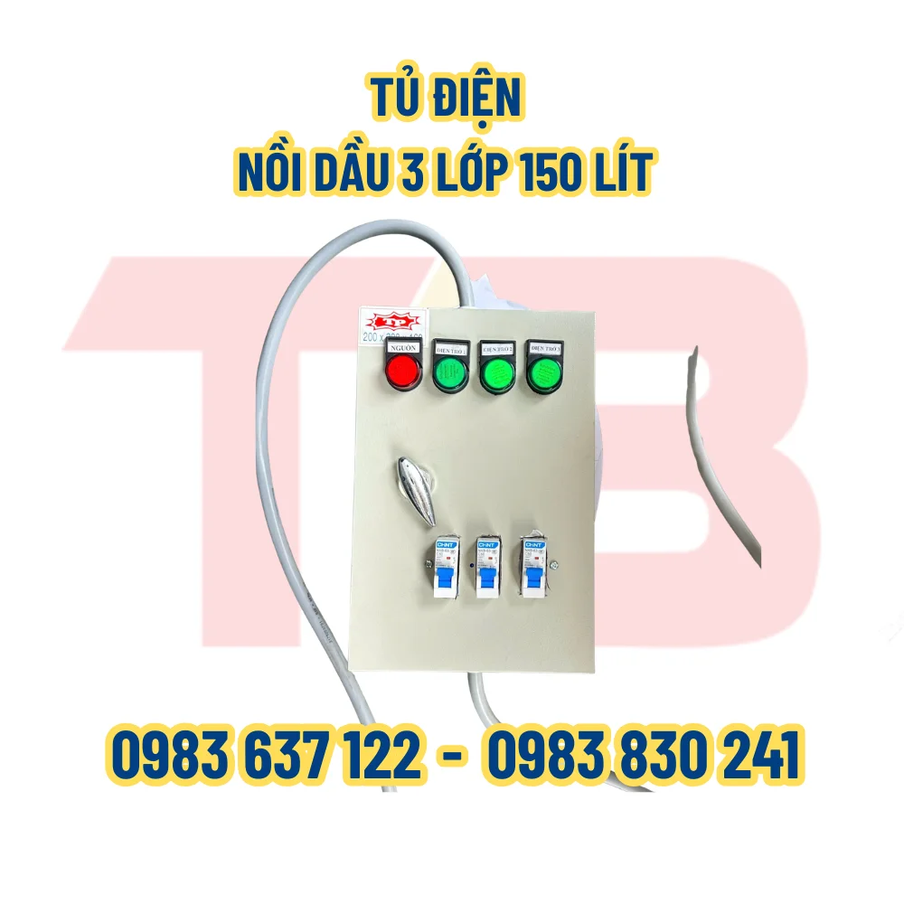 NỒI ĐIỆN 3 LỚP 150 LÍT INOX 304 - Ảnh 2