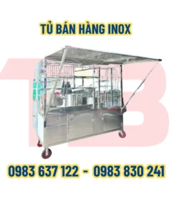 TỦ BÁN HÀNG INOX 700*1950*1900